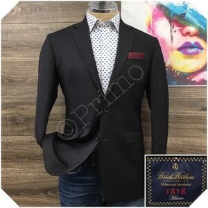 BROOKS BROTHERS Men Blazer Sport Coat Casual Jacket Size 39R Essential Wool Suit